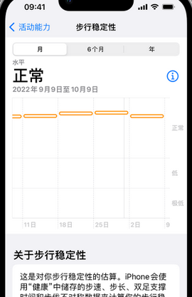 喜德iPhone手机维修如何在iPhone开启'步行稳定性通知'