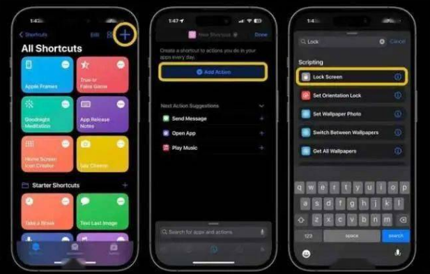 喜德苹果14锁屏维修店分享iPhone14升级iOS16.4后如何创建锁屏快捷方式 