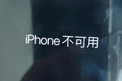 喜德苹果服务网点分享锁屏界面显示“iPhone 不可用”如何解决 